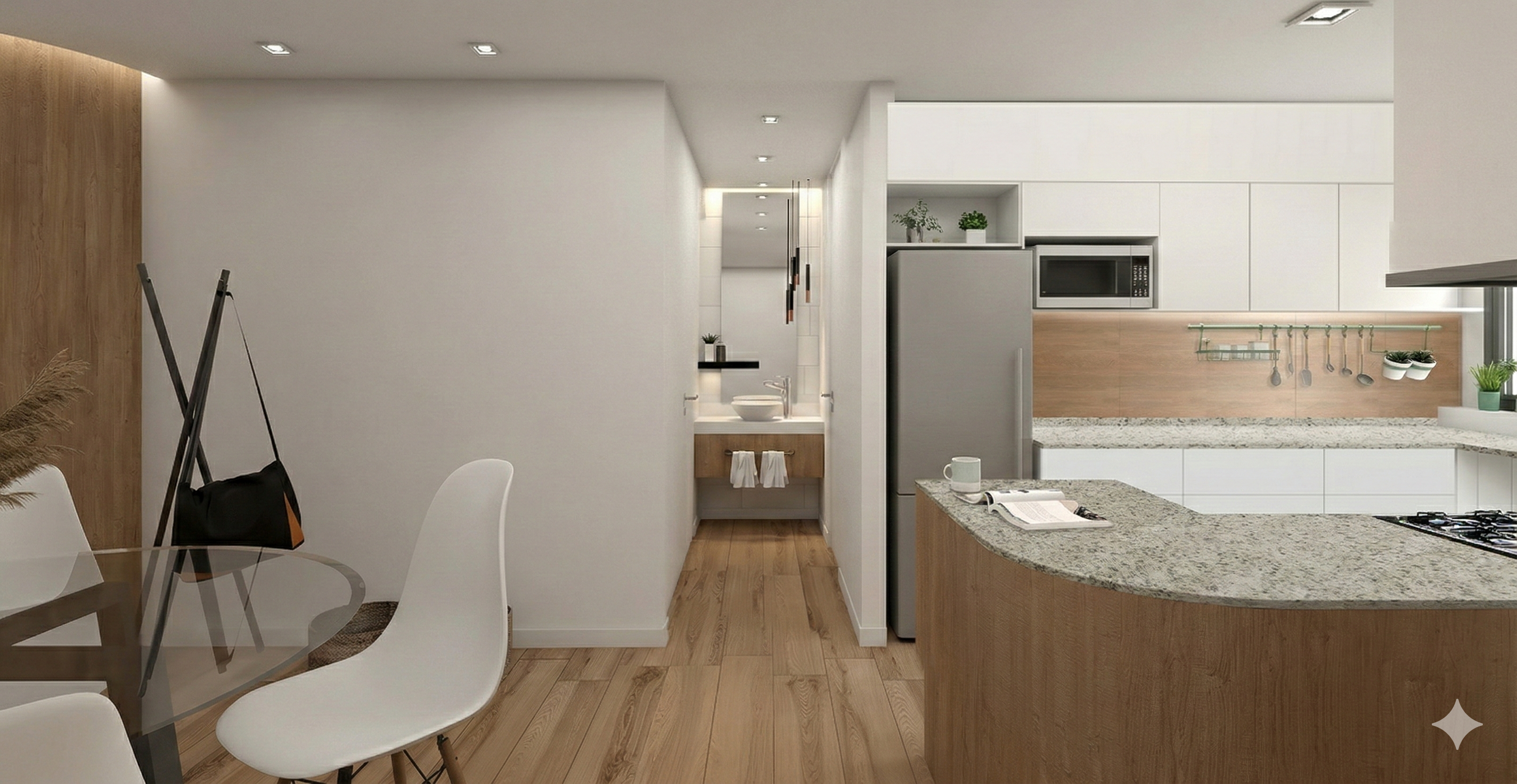 Cocina departamento 1 habitación